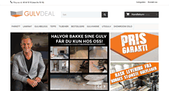 Desktop Screenshot of gulvdeal.no