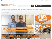 Tablet Screenshot of gulvdeal.no